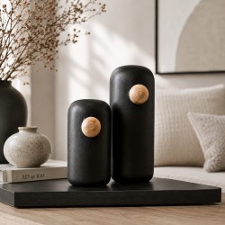 BOI!WOW Snowbird Black Set Wood | Houten Design Vogels